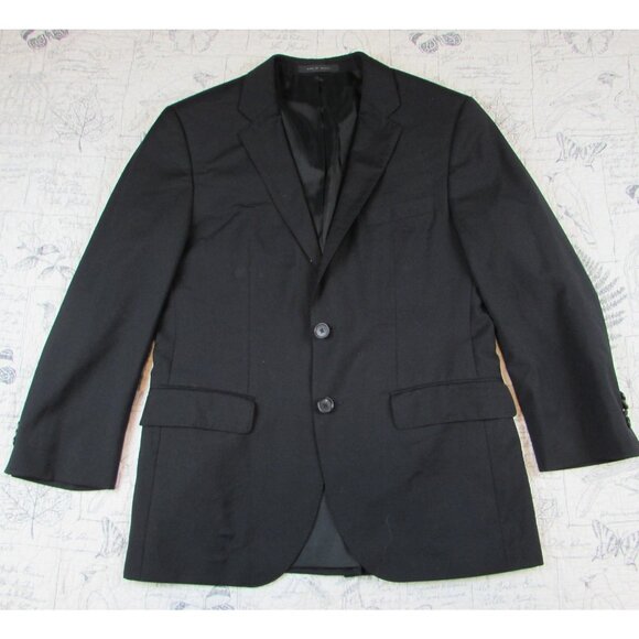Hugo Boss Guabello Blazer Jacket Black Wool Single Breasted Jam75/Sharp 3 36S - Picture 1 of 8